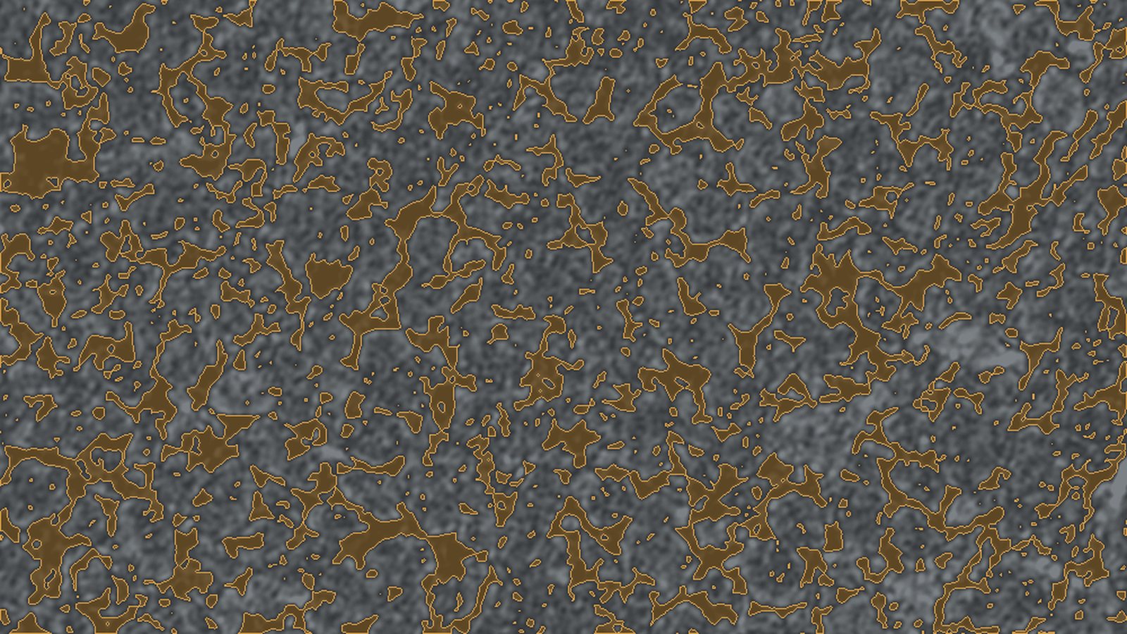 Pore space segmented from the raw scan